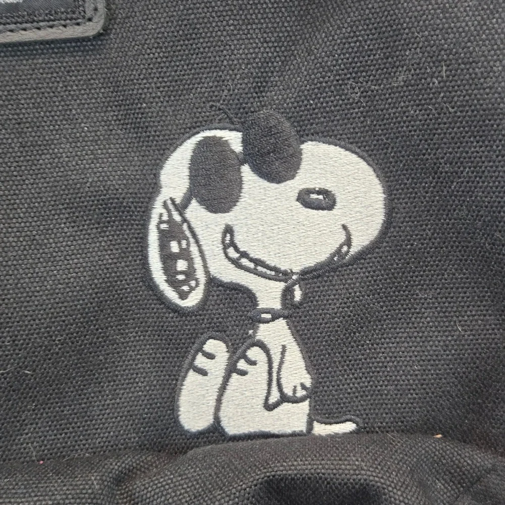 Vans x Peanuts Joe Cool Snoopy Backpack Black Canvas Woodstock VN0A328NBLK